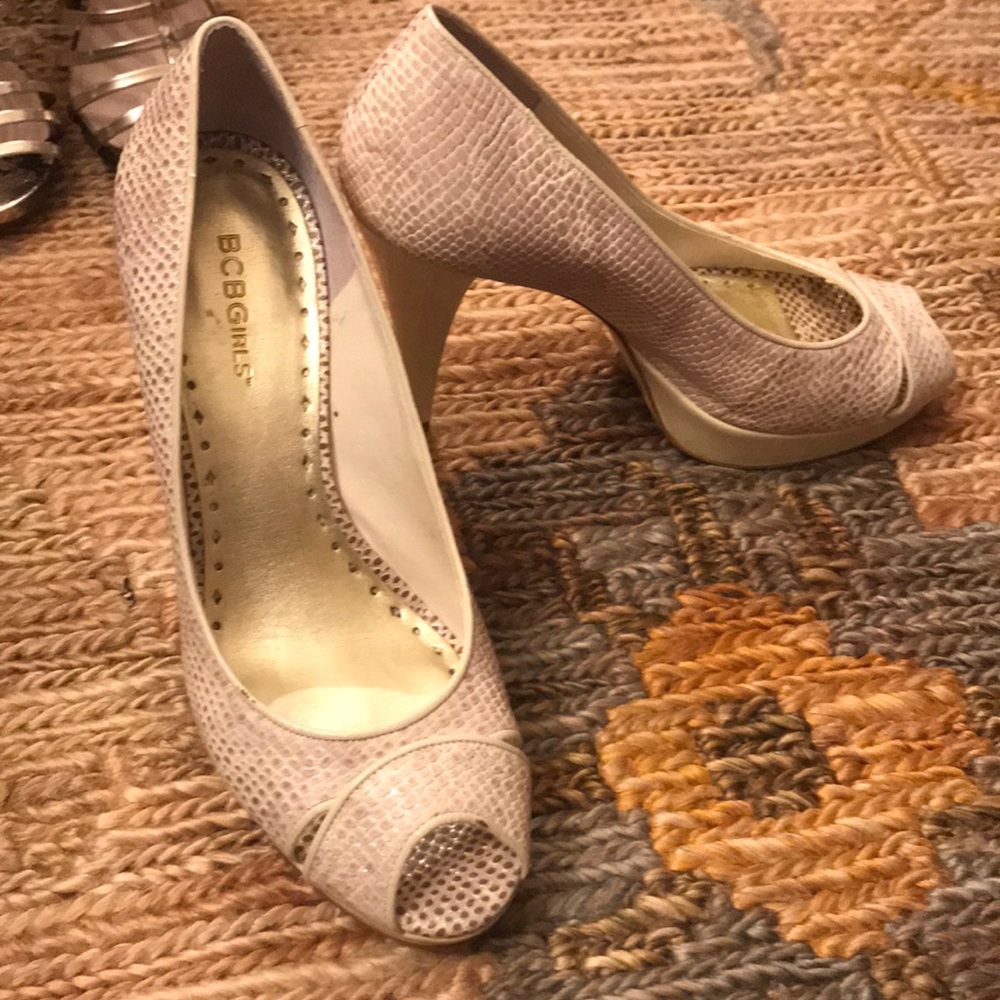 Snake skin heels